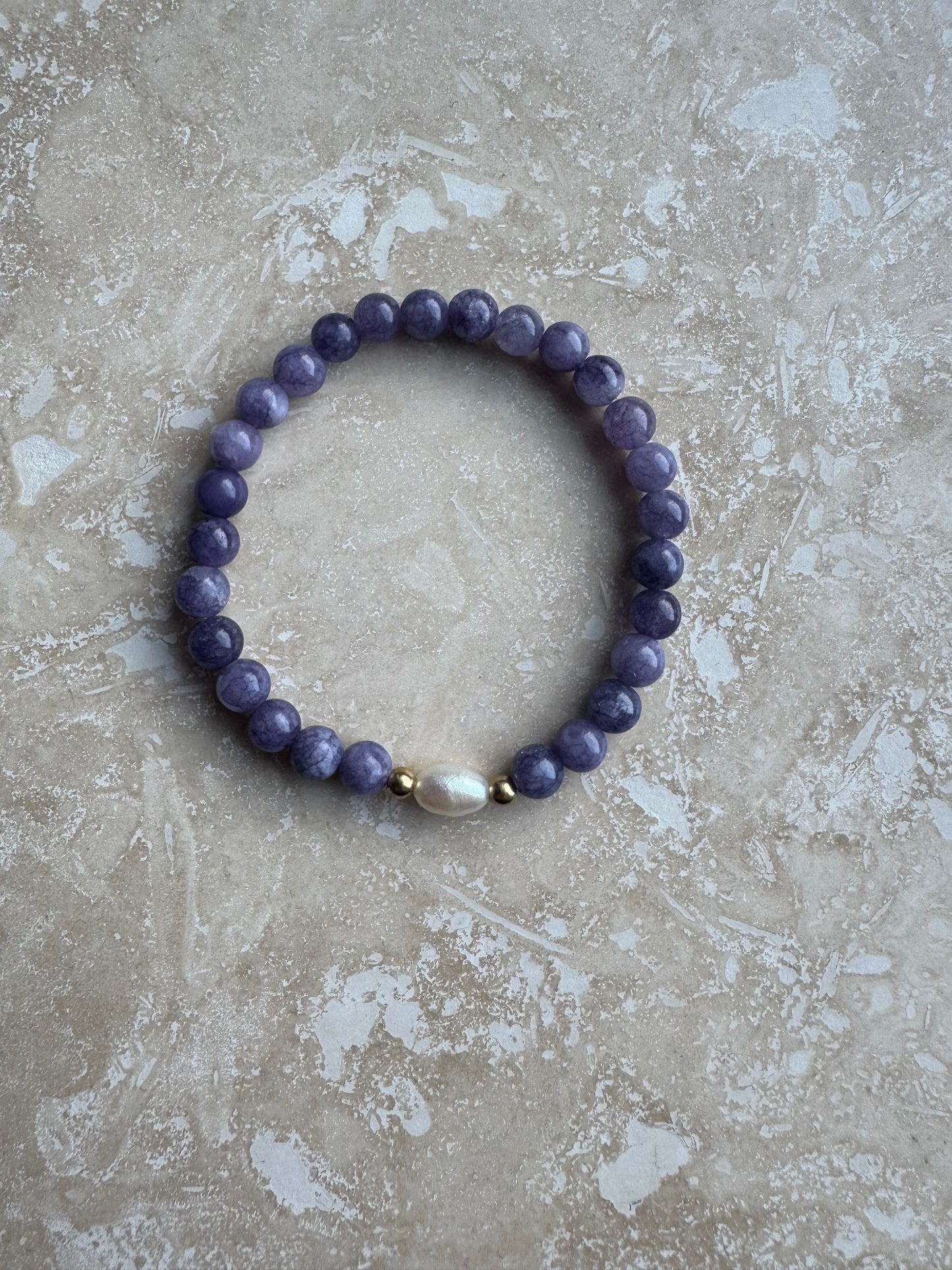 Angelite Kisses the ocean 6mm