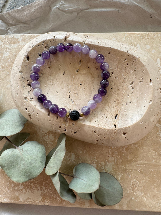 Aromaarmband Amethyst