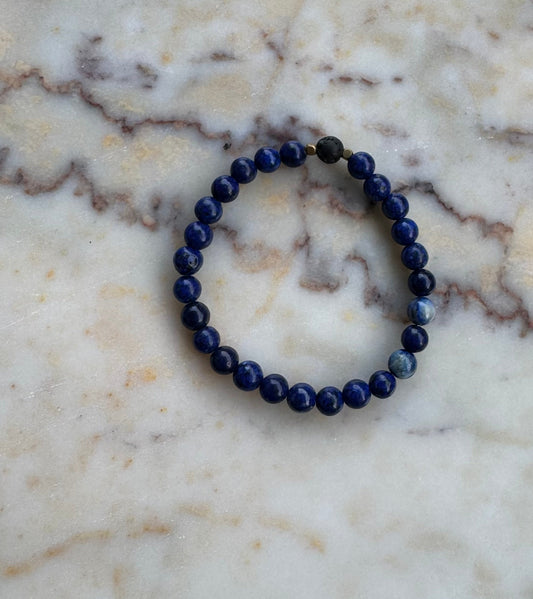 Aromaarmband Lapislazuli