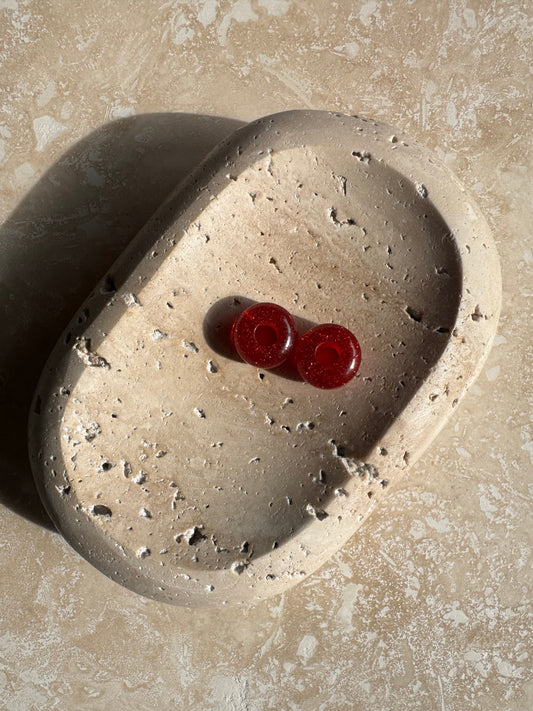 Anhänger Red Glitter